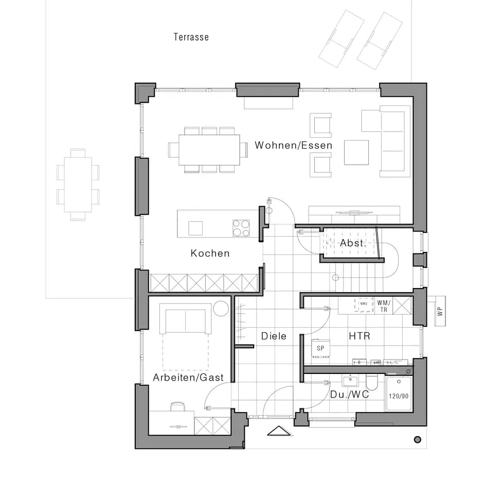 Viebrockhaus_Edition_600_Grundriss_Giebelseite_EG_2023